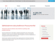 Tablet Screenshot of blok.fi